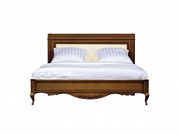 Кровать с мягкой спинкой Неаполь (Орех)