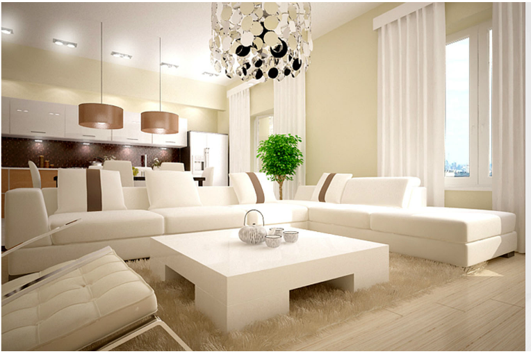 Дизайн интерьера гостиной комнаты в Краснодаре | Цена, фото, отзывы