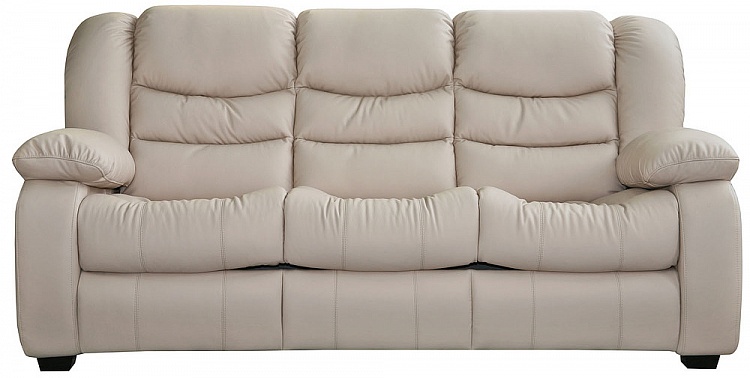 Трёхместный кожаный диван Манчестер 1 в обивке №4079 (115 гр.Кожа+Экокожа)