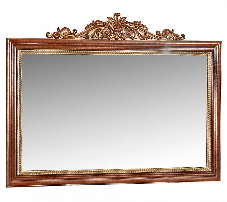 Зеркало настенное Альба 18к (Палисандр с золочением)