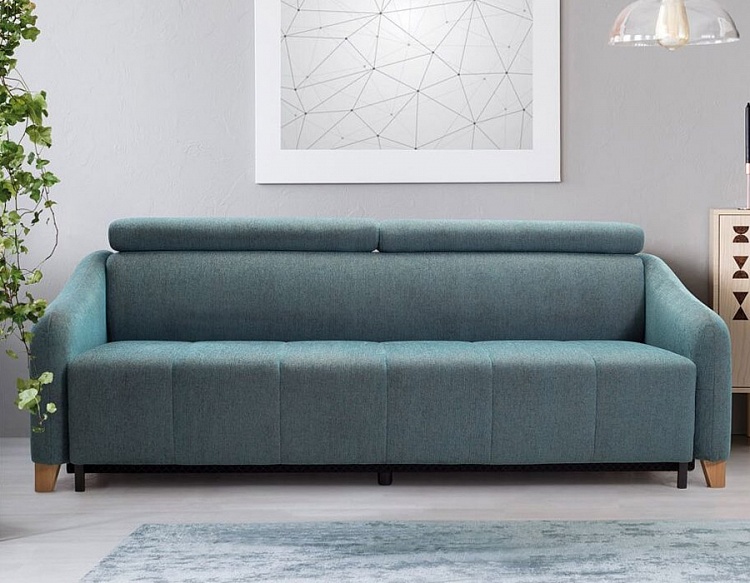 Трехместный диван-кровать Saxo в ткани