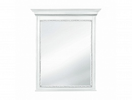 Зеркало Палермо (Белый / Патина серебро)