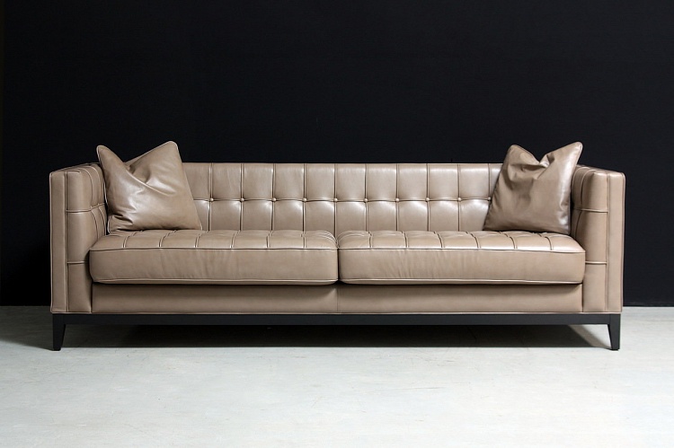 Двухместный кожаный диван BOND Modern